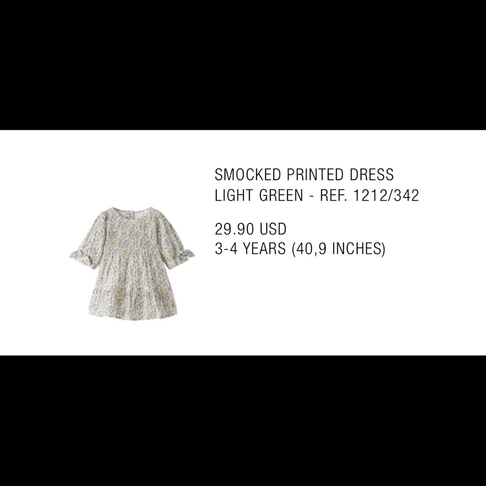 Zara Beautiful floral dress for little girl